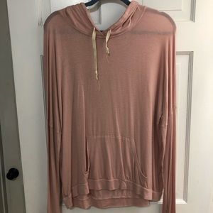 Pink light hoodie sweatshirt